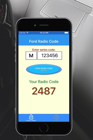 Radio Code for Ford M Series screenshot 3