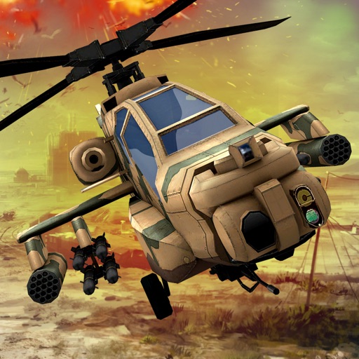 Gunship Helicopter War 3D – Modern Air Combat Battle Flight Simulation iOS App