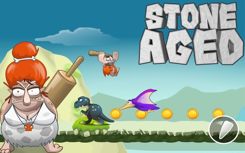 Stone Aged - Caveman Runner In Super Stone Age World screenshot 2