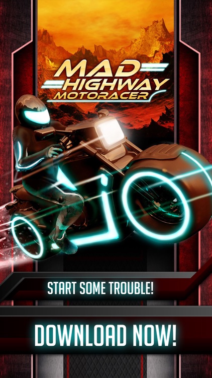 Mad Highway Turbo Racing Trials - Top Speed Neon Bike Racer 3D