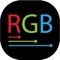 RGB is a simple application that allows you to select the RGB values and displays the color quickly