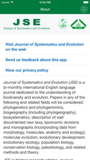 Journal of Systematics and Evolution(圖3)-速報App