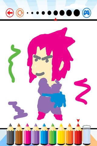 Coloring Paint For Kids Game Naruto Edition screenshot 2