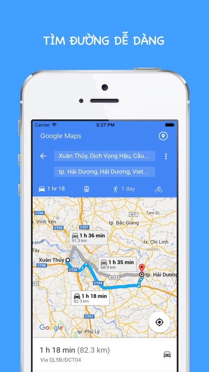 Ban do for Google Map - Ban do Viet Nam, Ho Chi Minh, Ha Noi, chi dan duong va dia diem