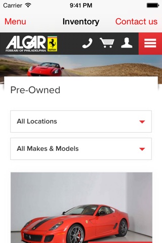 Algar Ferrari of Philadelphia Dealer App screenshot 2