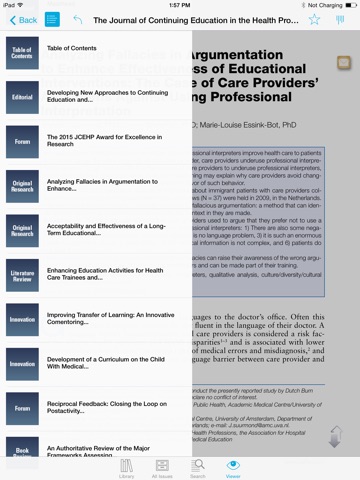 Journal of Continuing Education in the Health Professions screenshot 3