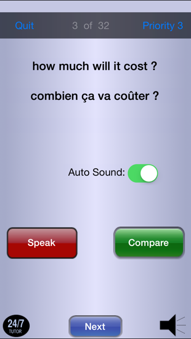 French Phrases 24/7 Language Learning Screenshot 5