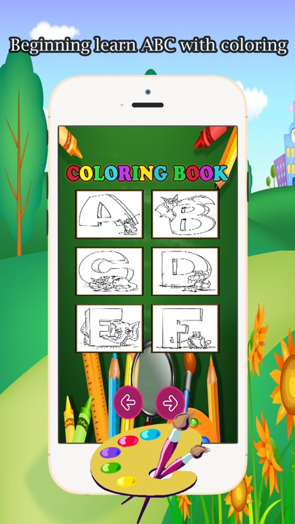 Drawing & paint ABC Coloring Book for kid age 1-10