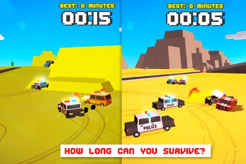 Smashy Dash 3 - PRO Crossy Crashy Cars and Cops - Wanted screenshot 3