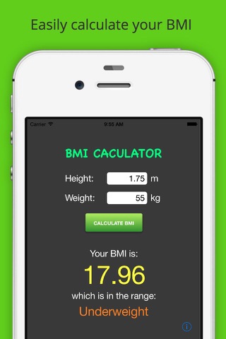 BMI Calculator - Calculate your Body Mass Index and Ideal Weight screenshot 2