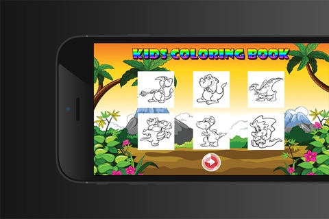 Kids Coloring Book DinoSaur - Educational Learning Games For Kids And Toddler screenshot 2