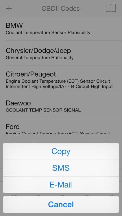 OBDII Trouble Codes - car diagnostic database