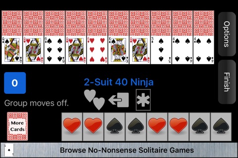 2-Suit 40 Thieves Solitaire screenshot 4