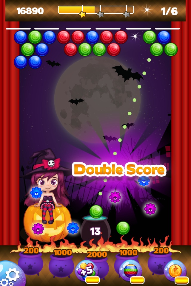 Bubble Candy Shooter Halloween screenshot 3