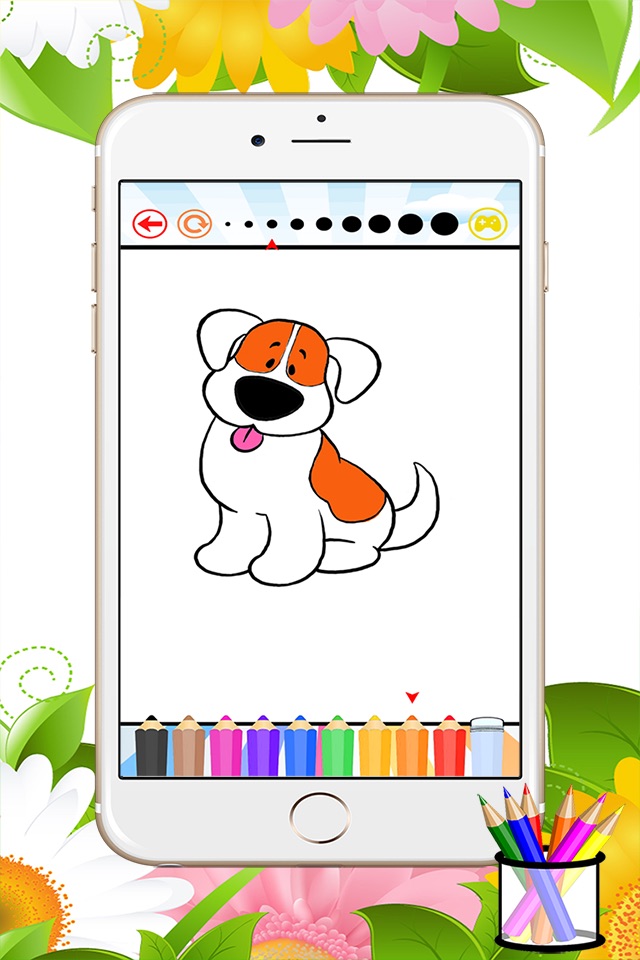Cat&Dog Coloring Book-Learn Drawing and Painting For Kids screenshot 4