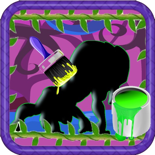 Coloring For Kids Game Tarzan Edition iOS App
