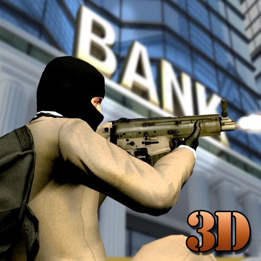 Bank Robbery Crime Vs  Police Icon