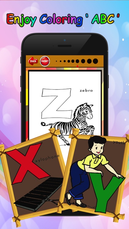 ABC Letter Coloring Book: preschool learning game screenshot-3