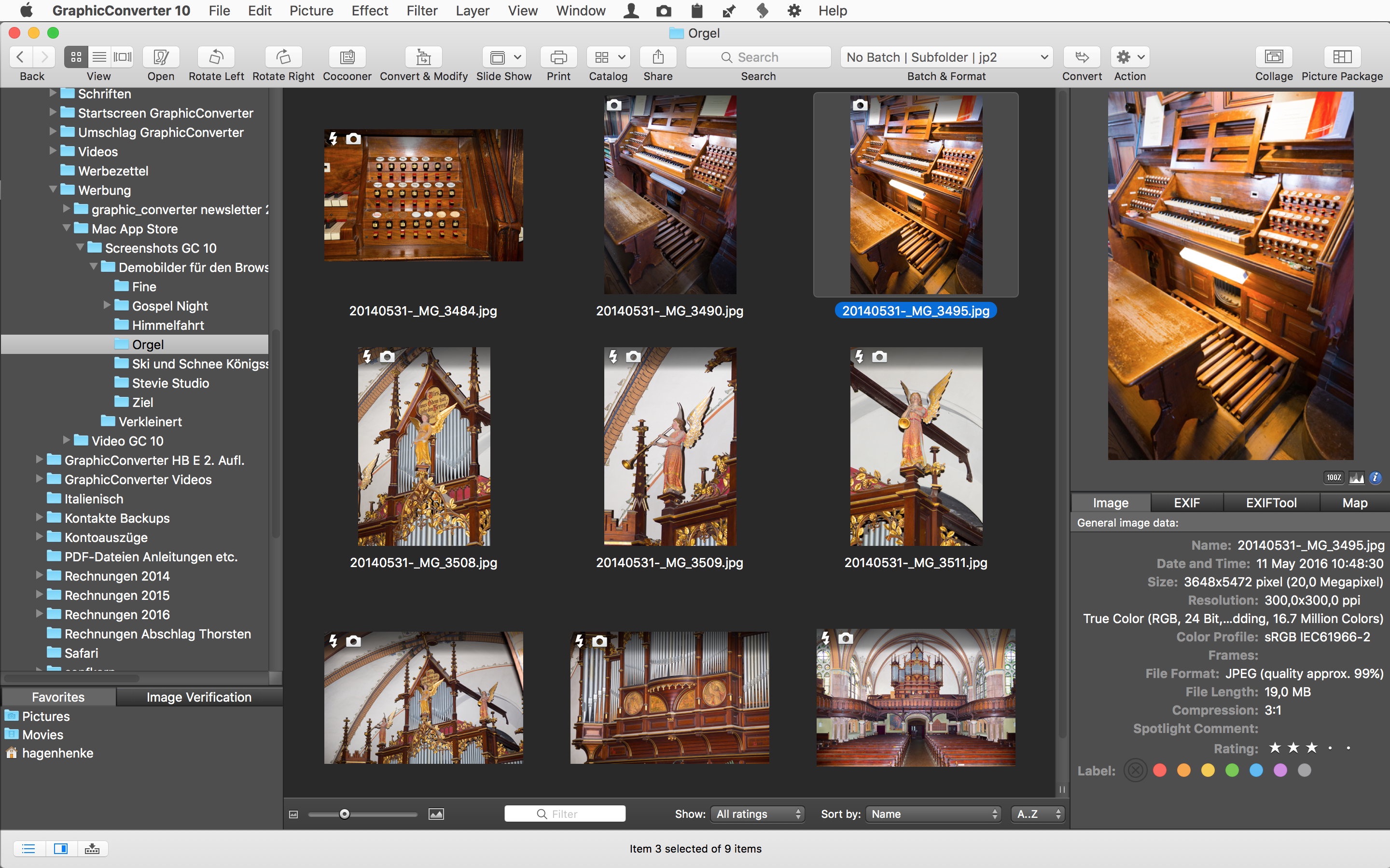 Screenshot do app GraphicConverter 10