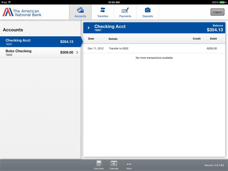 American BankBD Tablet Banking