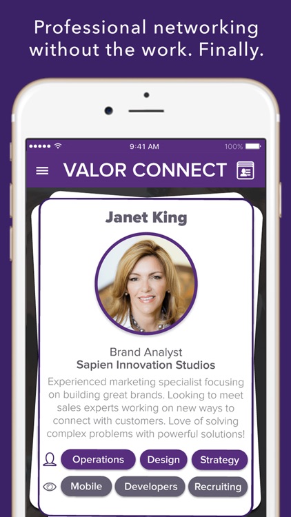 Valor Connect | Network With A Swipe