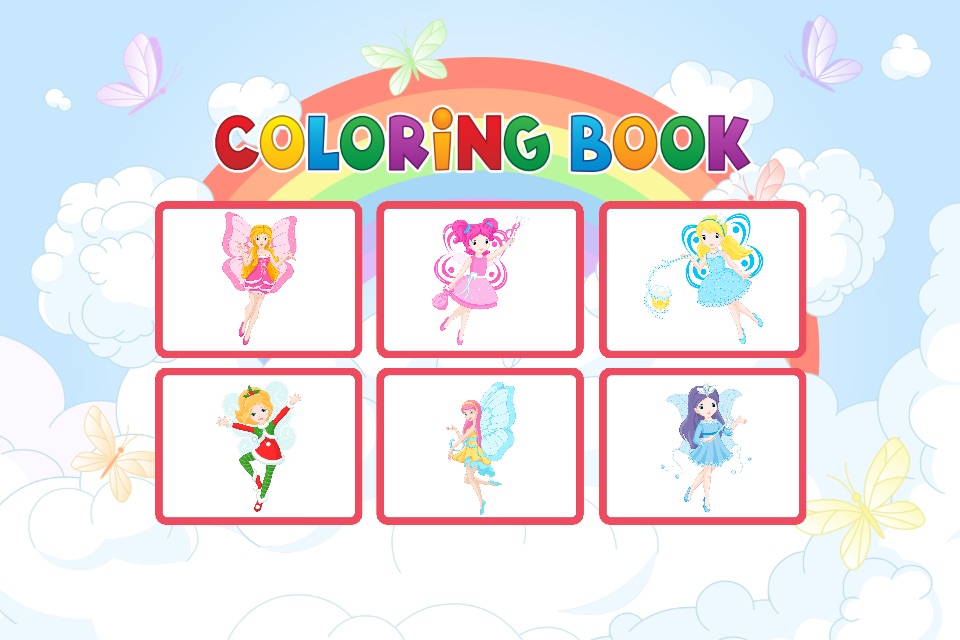 Fairy Coloring Book - Painting Game for Kids screenshot 2