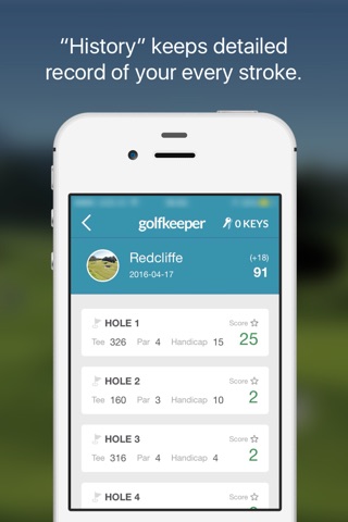 golfkeeper - golf scorecard + handicap calculation + multiplayer screenshot 4