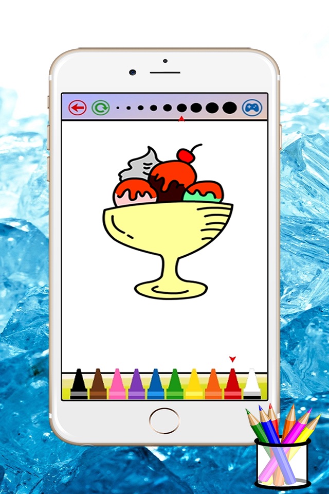 ice cream coloring book for kids screenshot 2