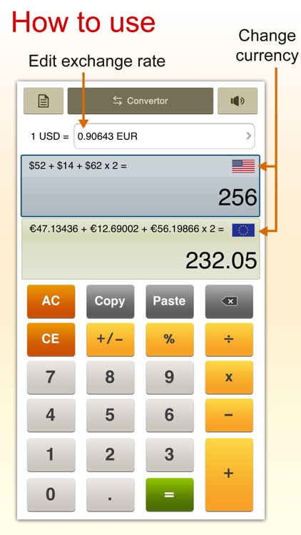 ExchangeCal - currency converter calculator screenshot-3