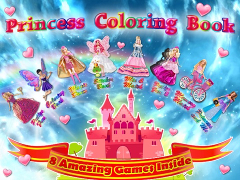 Princess Coloring Book - Kids Puzzle and Drawing Gamesのおすすめ画像1