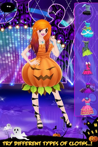 Monster Girl Party Dress Up - Halloween Fashion Party Studio Salon Game For Kids screenshot 4