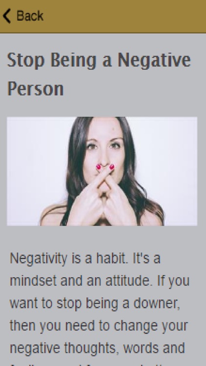 How To Stop Being Negative