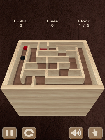 Красный мяч и кубик лабиринт (Без рекламы) / Roll the ball. Labyrinth box (ad-free) на iPad