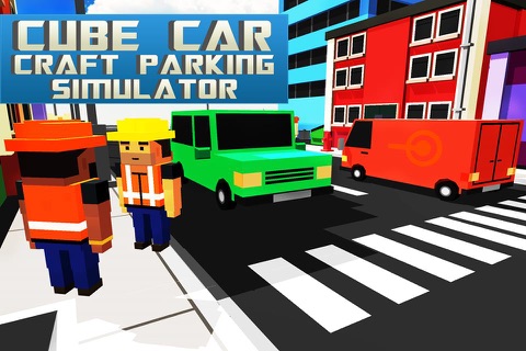 Cube Car Craft Parking Simulator 3D - Car Driving Game screenshot 3