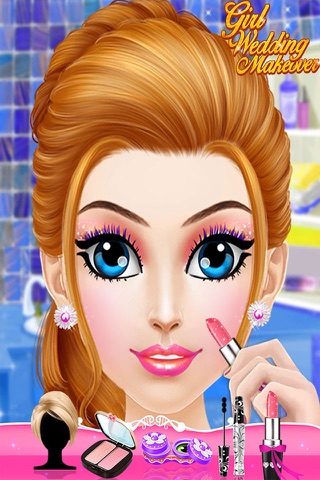 Girl Wedding Makeover - grooms makeup girls games screenshot 3