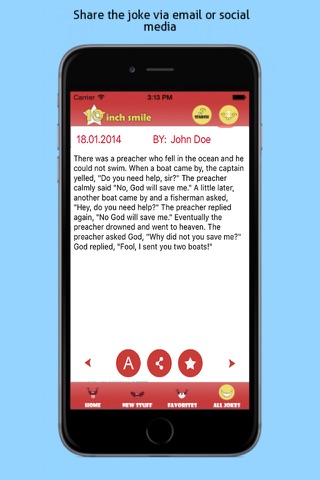 Best Jokes App - 10 Inch Smile (FREE) screenshot 3