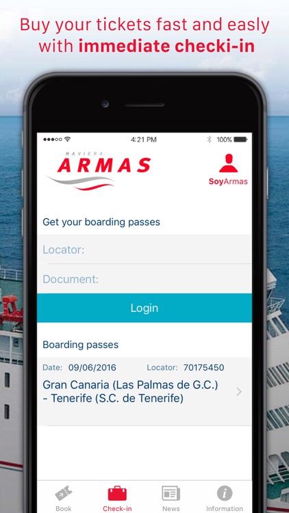 NAVIERA ARMAS: reserve tickets screenshot-3