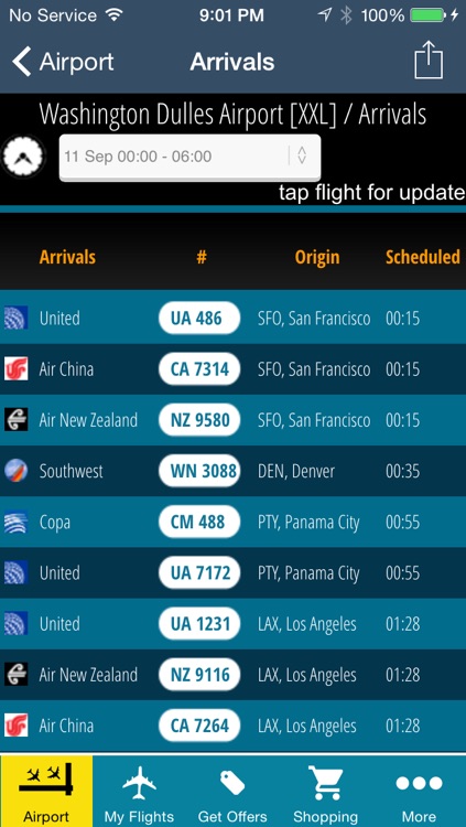 Washington Dulles Airport Pro (IAD/DCA/BWI) Flight Tracker Radar