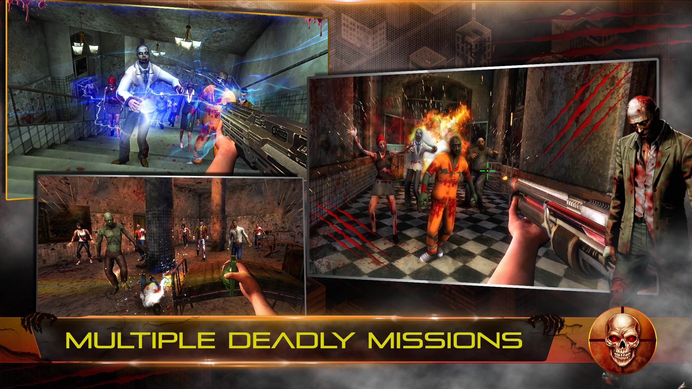 infected house zombie shooting