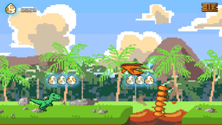 A Baby Pixel Dino Run - Wild Dinosaur Safari Zoo Edition screenshot-3