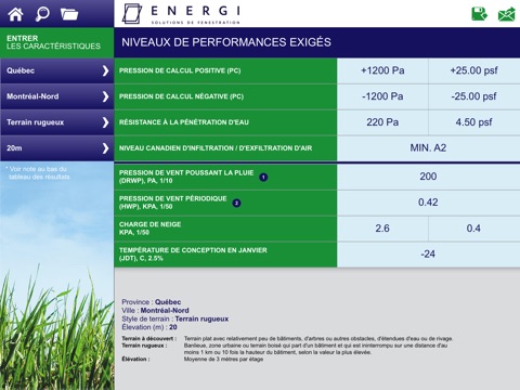 Calcul Niveau de Performance Fenêtre screenshot 3