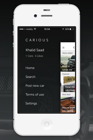 Carious App screenshot 2