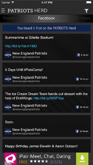 Sports Herder for Patriots(圖5)-速報App