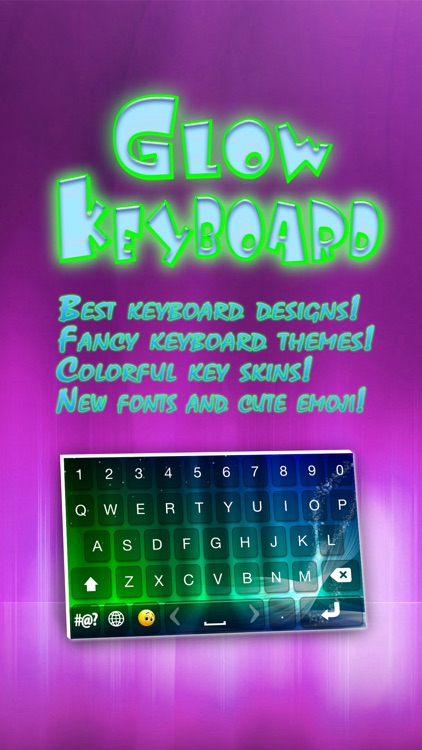 Glow Keyboard Skins – Custom.ize Text.ing with Fancy Font.s & Neon Key Theme.s