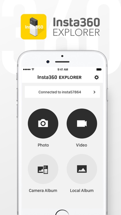 Insta360 Explorer - Controlling App Specialized for Insta360 4K Beta Supports for Spherical Camera, Panoramic Live Streaming, Shooting Panoramic photo and video