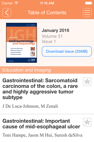 Journal of Gastroenterology and Hepatology screenshot 4