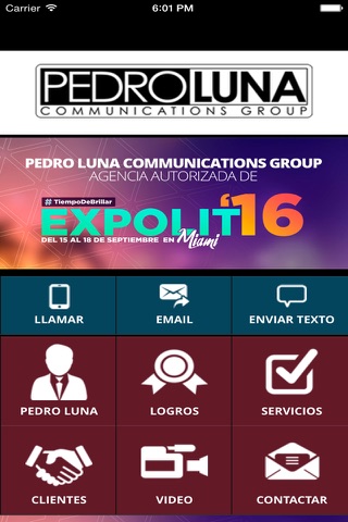 Pedro Luna Communications Group screenshot 2