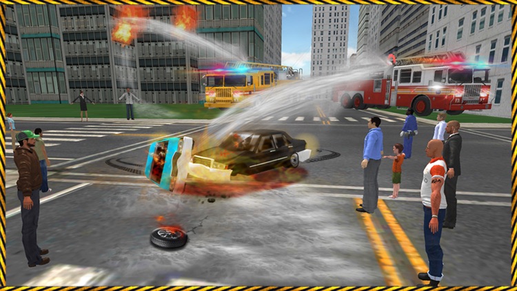 911 Helicopter Fire Rescue Truck Driver: 3D Game