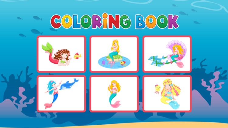 Mermaid Coloring Book - Painting Game for Kids