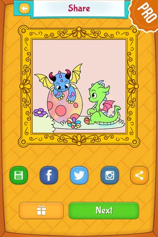 Dragon Coloring Pages PRO - Animal Coloring Games for Kids screenshot 4